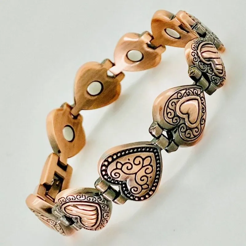 Copper Bracelet – Antique Heart