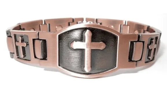 Copper Bracelet – Circling Cross