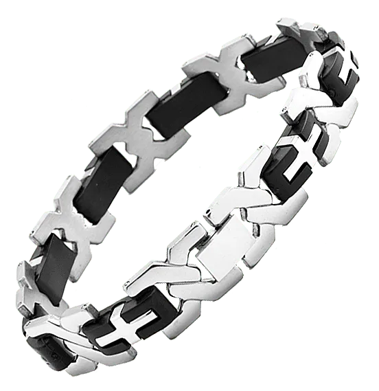 Stainless Bracelet – Keltic Knot w/Cross