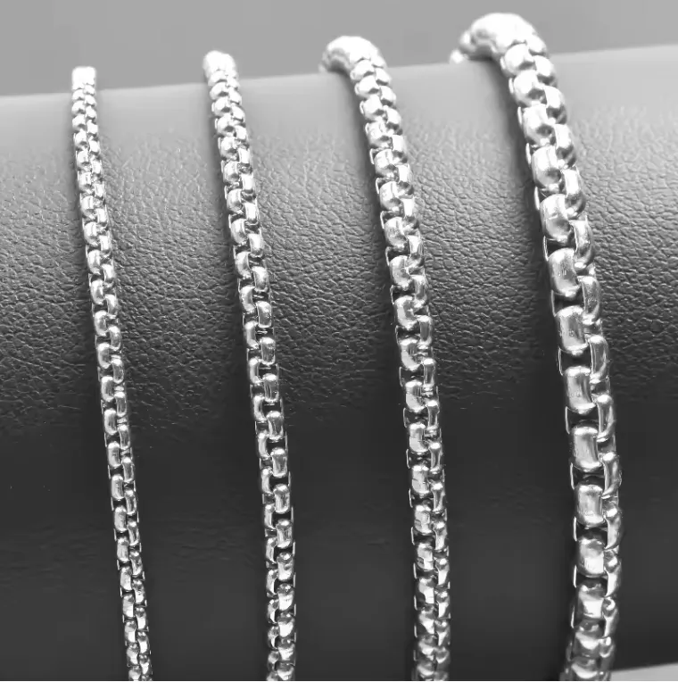 Stainless Necklace – 24″ x 4mm Bubble Chain