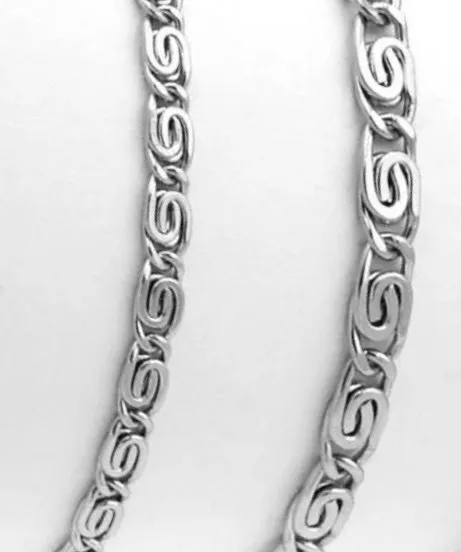 Stainless Necklace   – Snail Link Chain – Various Sizes