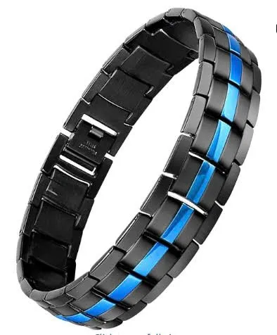 Titanium Bracelet – Blue Line