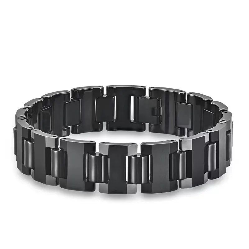 Tungsten Bracelet – Black Roller