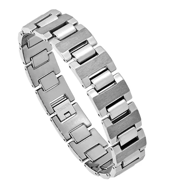 Tungsten Bracelet – Brushed Roller