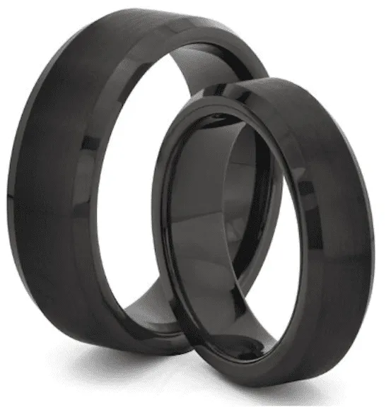 Tungsten Ring – Black Ice