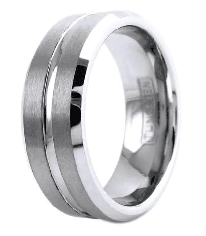 Tungsten Ring – Silver Infinity
