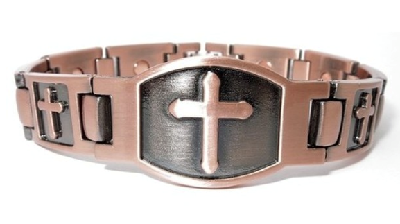 Copper Bracelet – Circling Cross – True Frequency Products